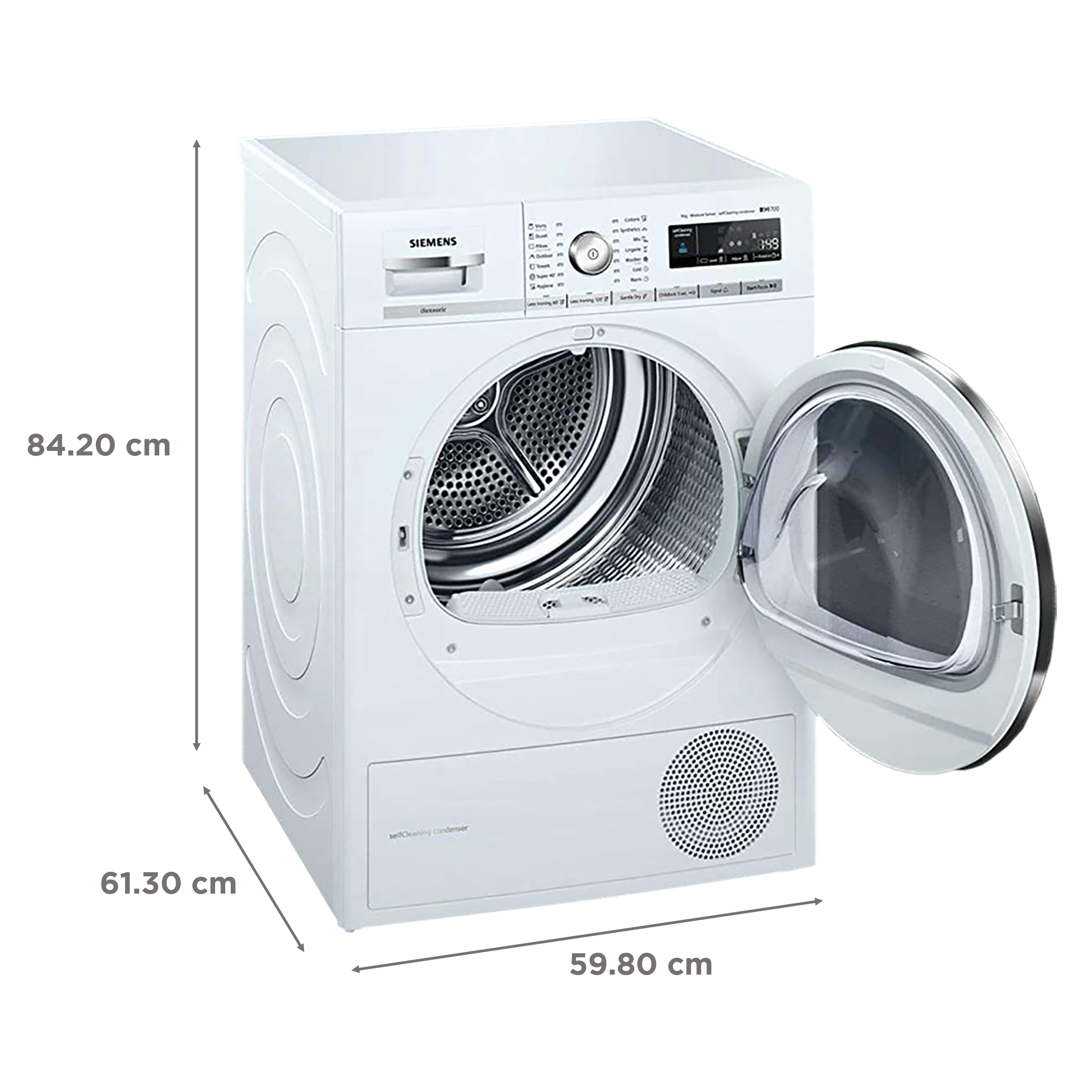 Buy Siemens 9 Kg Fully Automatic Front Load Dryer (iQ700, WT45W460IN ...